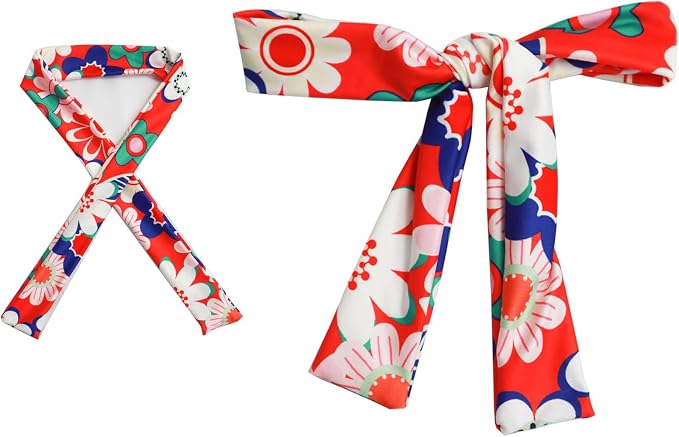 Disfraz Hippie para Niñas 6 Piezas Talla S Color Rojo miniatura 3