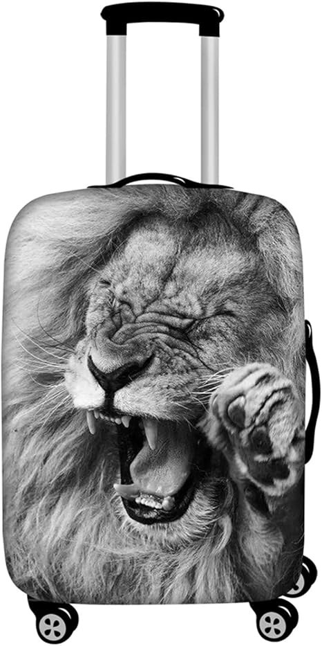 review Forchrinse Cute Lion Travel Suitcase Cover,Animal Design Luggage Cover Heavy Duty Protector Stain Assistant,18-32Inch