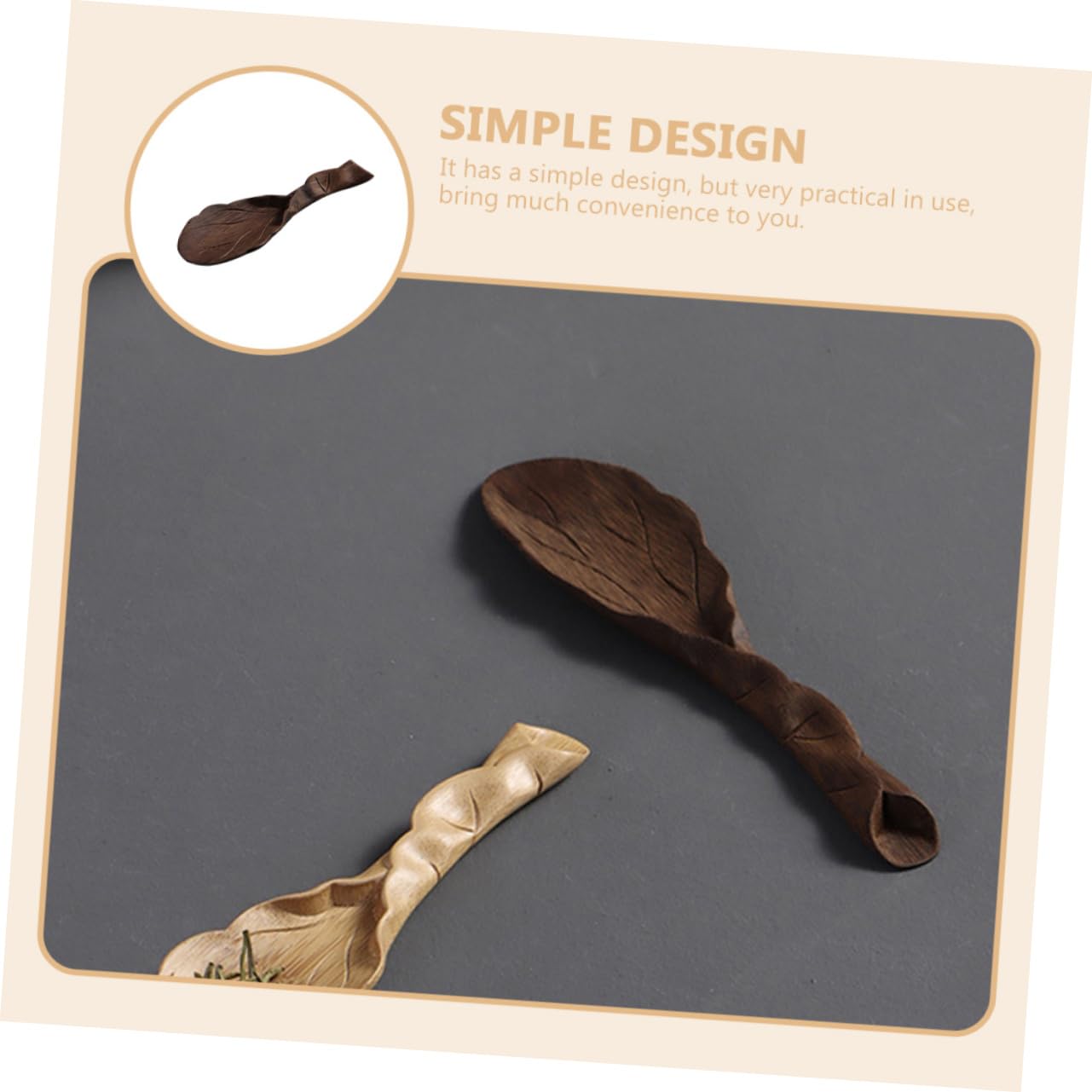 PRETYZOOM Decorative Tea Spoon Shovel Creative Tea House Accessory Smooth Surface Easy to Clean Multi Purpose Tool Salt and Powder