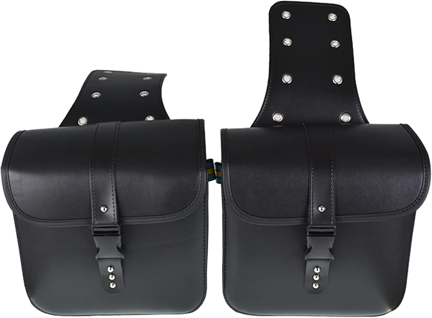 2 x PU Leather Motorcycle Saddle Bags Saddlebag Luggage Bag Replacement for Sportster 883 Dyna