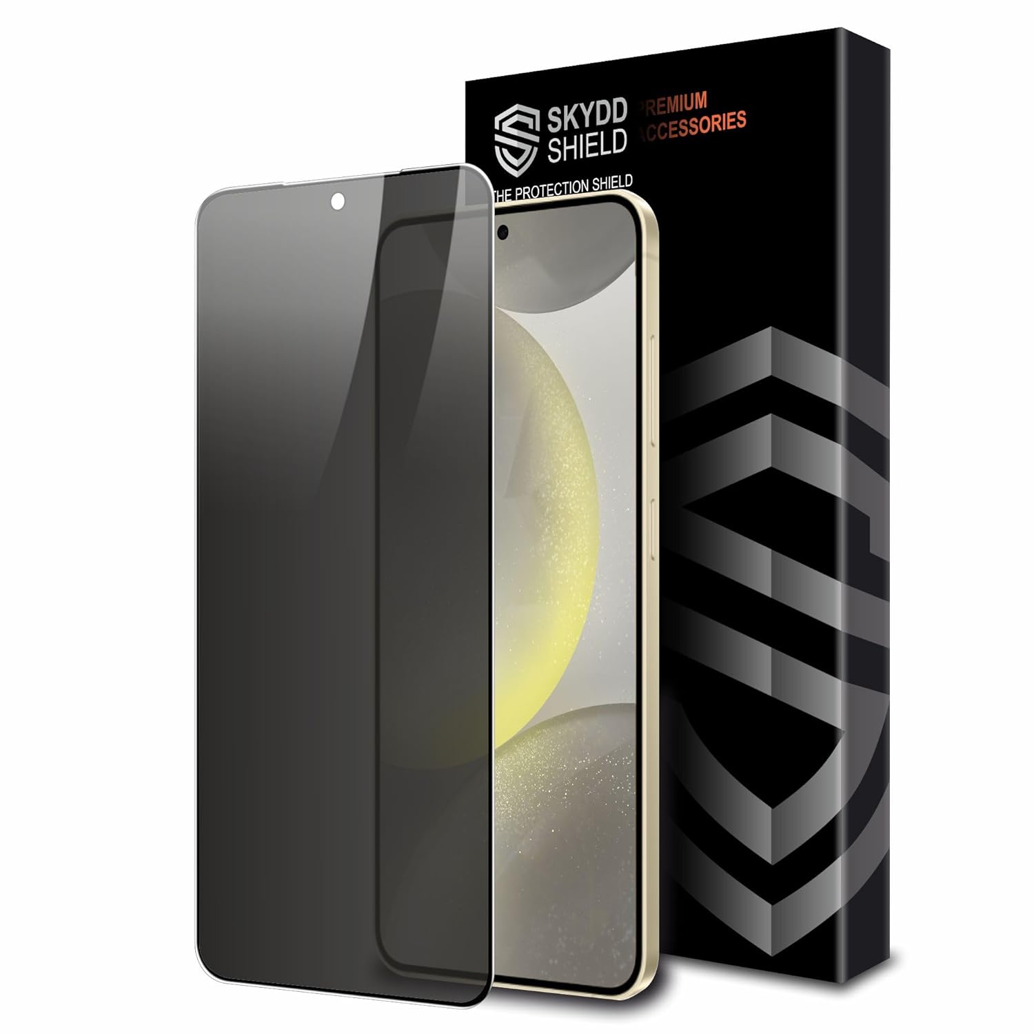 Military-Grade Anti Spy Privacy Tempered Glass For Samsung Galaxy S24 and Galaxy S25 (6.2 Inch) With Installation Kit | Edge to Edge Coverage | Black