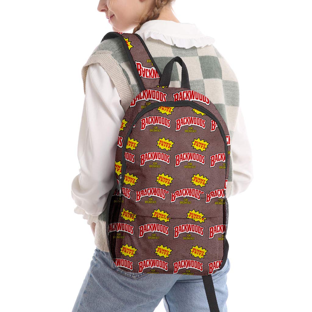 Backwoods Cigar Backpack Backwood Print Bag Laptop Shoulder School