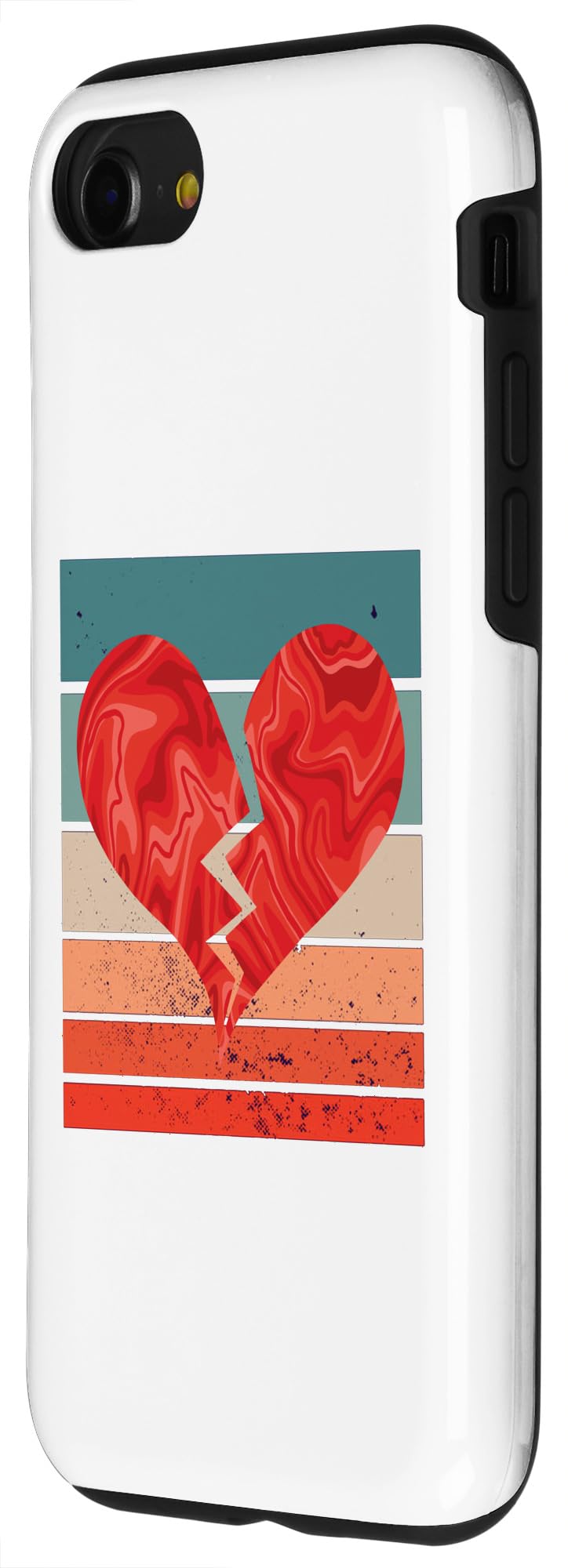 iPhone SE (2020) / 7 / 8 Broken heart Abstract pattern Heartbreak Emotional Visual Case - Image 2
