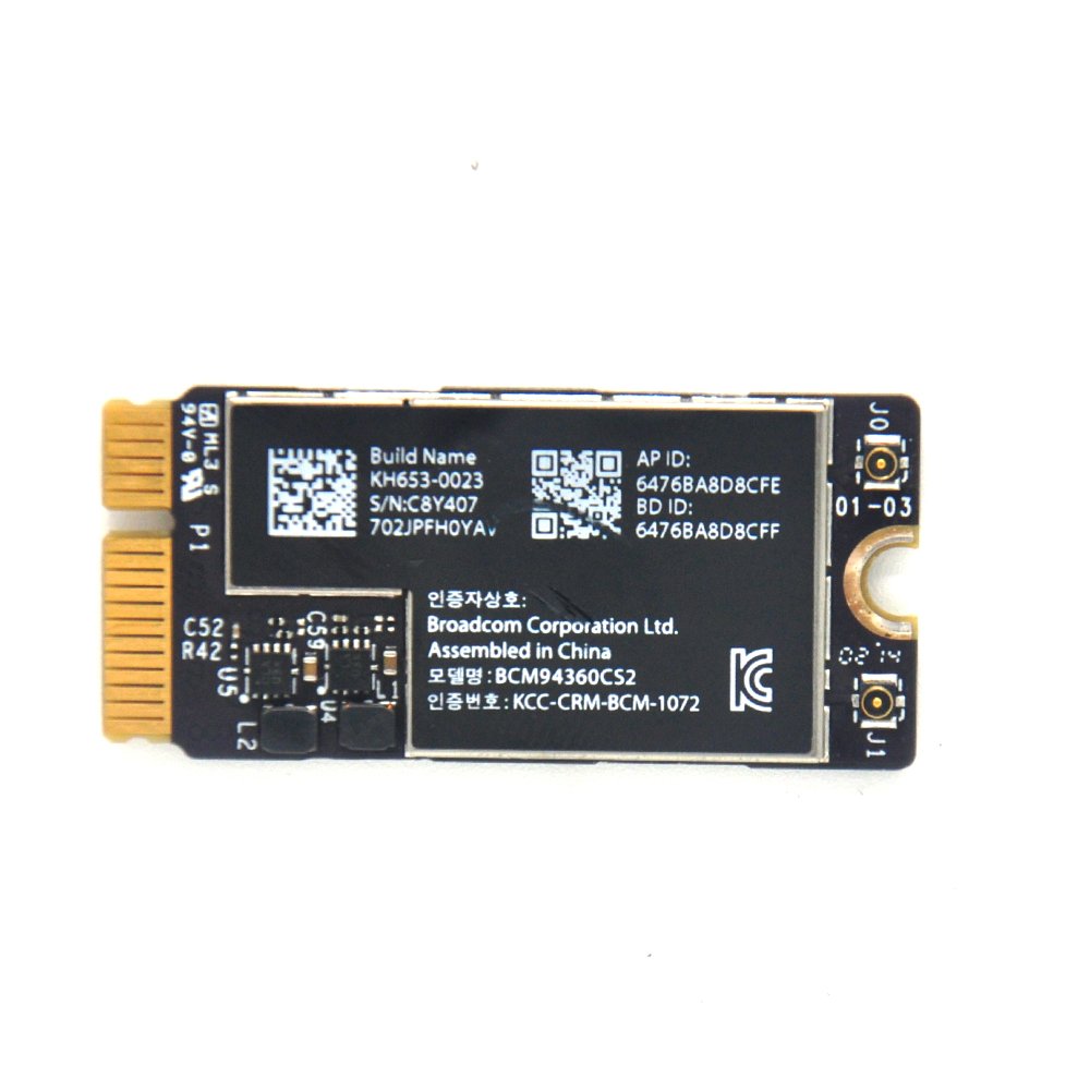 BCM94360CS2 WiFi Bluetooth Airport Wireless Card Replacement for MacBook Air 11″ A1465 (2013, 2014, 2015) 13″ A1466 (2013, 2014, 2015, 2017) (661-7465, 661-7481, 653-0023)