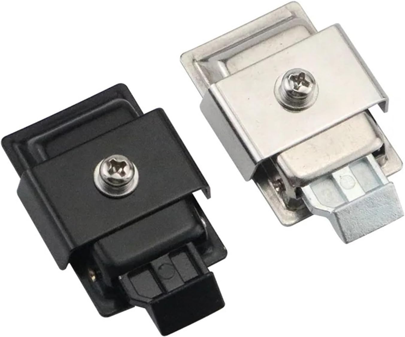 Flat Pull Cabinet Lock 304 Stainless Steel Material Panel Lock Small Lock Industrial Cabinet Lock 1Pcs(MS866-5-Black)