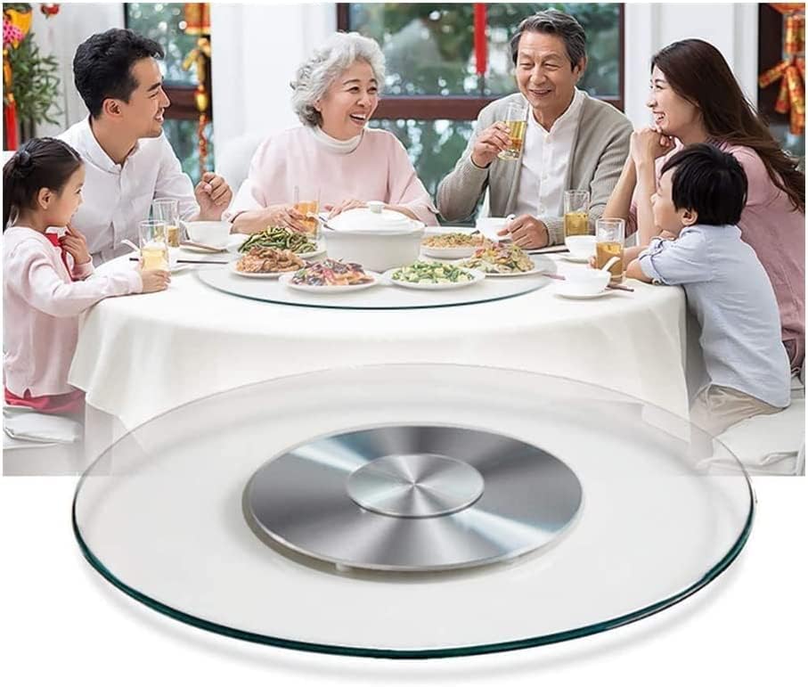 Lazy Susan クリアラウンド強化ガラステーブルトップ、強化ガラス