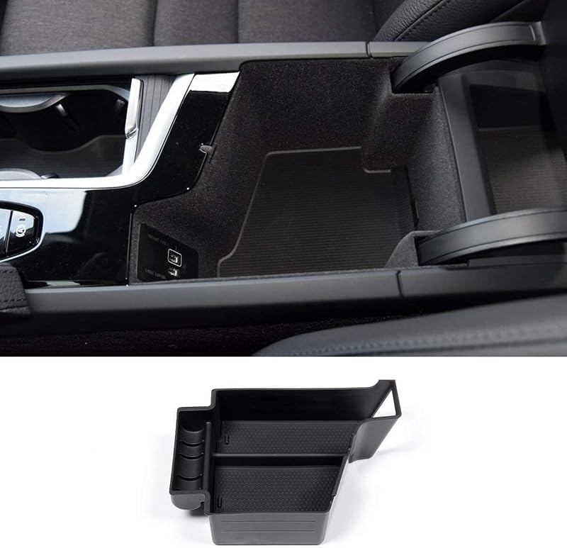 Organizador de Console Central CHEYA com Bandeja para Celular para Volvo S90, XC90 e V90CC 2017–2026; XC60 2018–2026 – 1 unidade