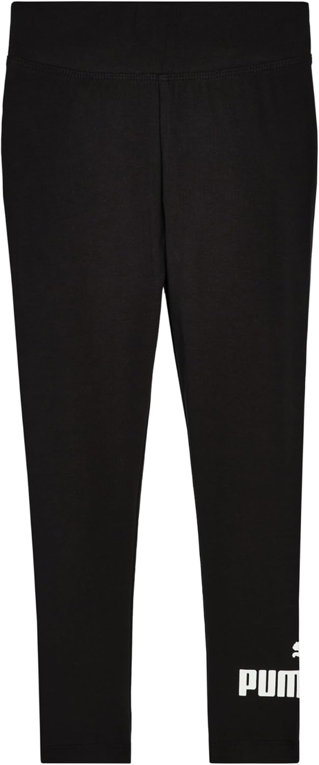 PUMA Girls Core Logo Legging, Elastic Waistband, Soft & Comfortable
