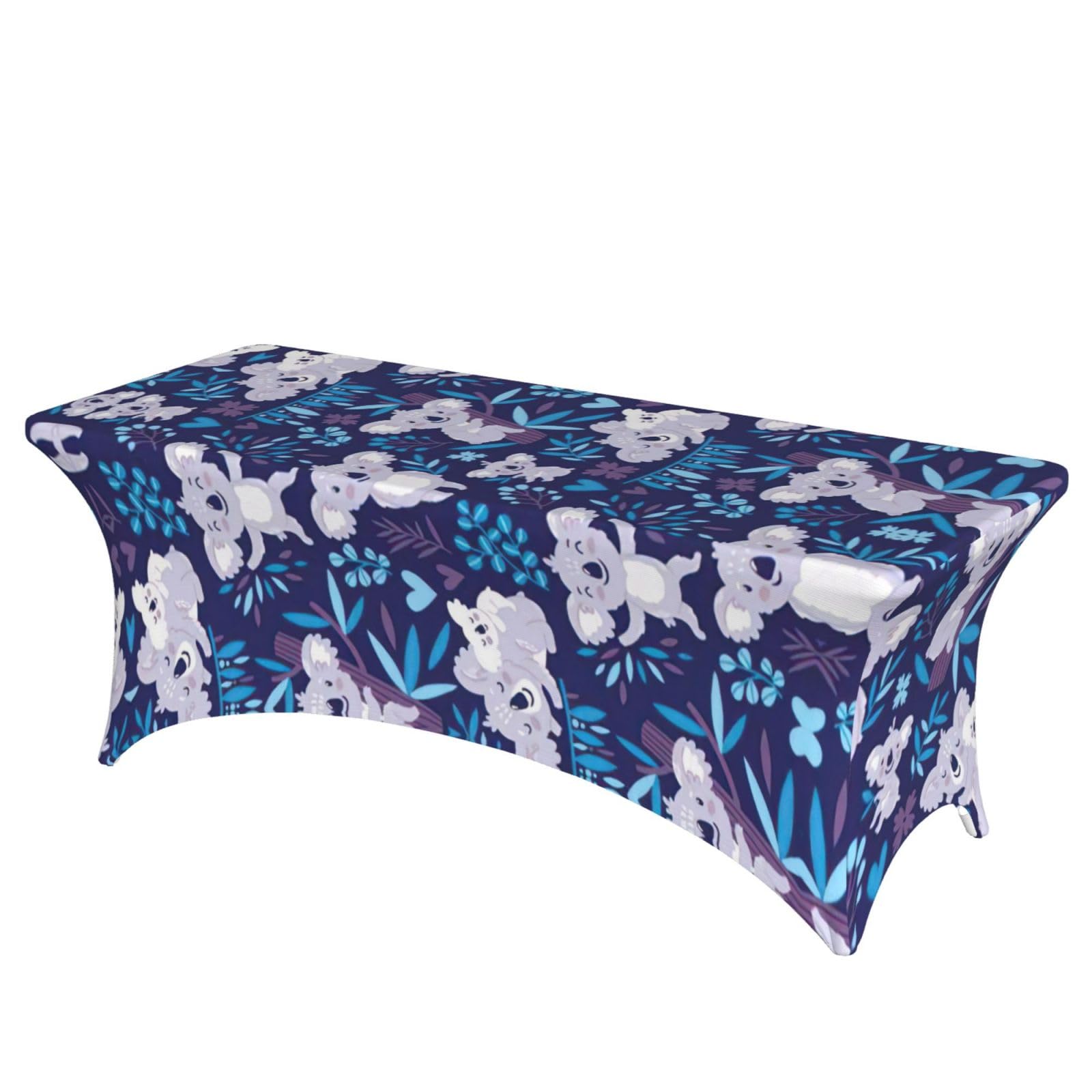 Nappe extensible imprimé koala en élasthanne premium pour grand banquet