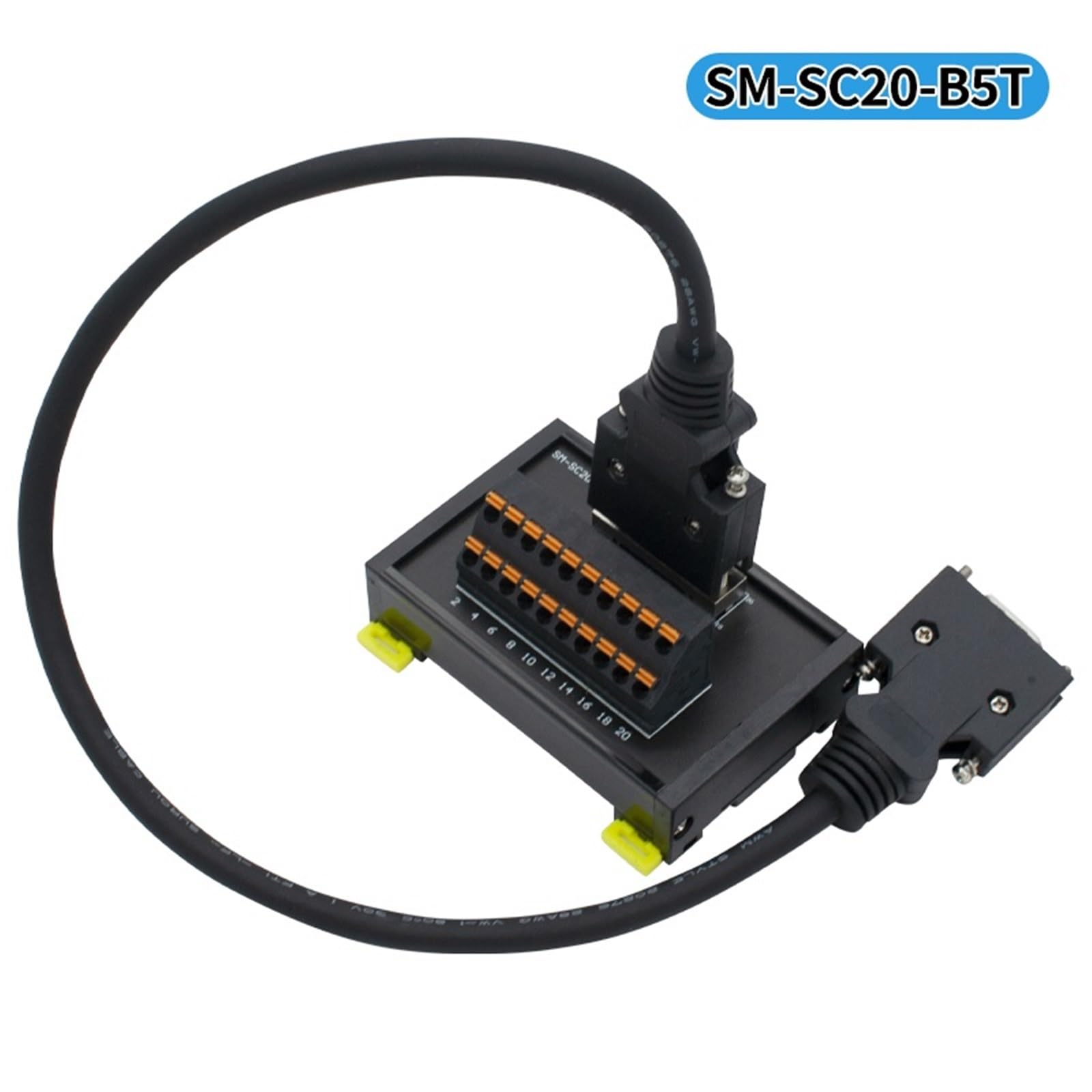 Cable de conexión de la Placa adaptadora del Bloque de terminales Shrapnel con Conector SCSI servo de 20 Polos(0.5M)