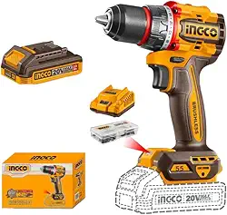 Parafusadeira e Furadeira 20V Ingco A Bateria Brushless 55Nm