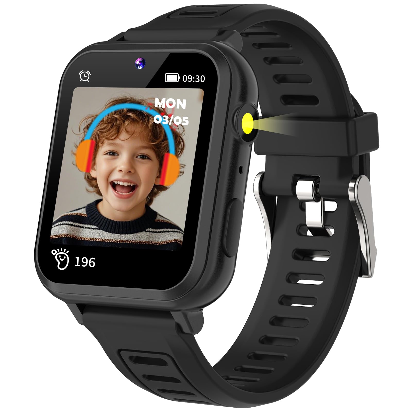 Smartwatch Bambini Con GPS E Chiamate - Impermeabile IP68, Fotocamera, Giochi, Per 3-13 Anni