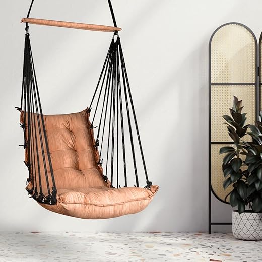 Cotton Swinging Hammock Chair - Copper