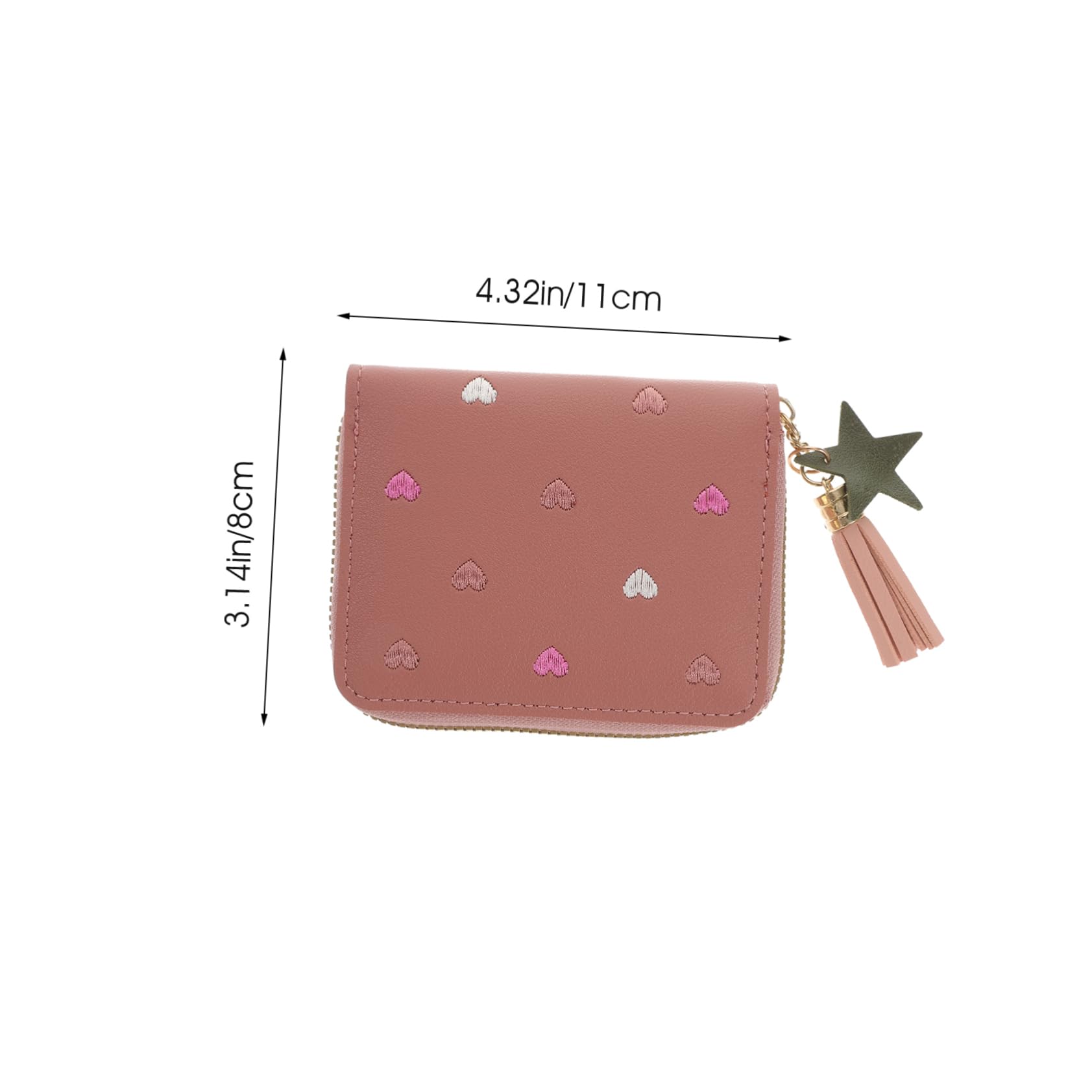 FOMIYES Cute Cartoon PU Wallet for Women Compact Change Purse with Card Holder Stylish Storage Bag for Coins and Essentials for Daily Use
