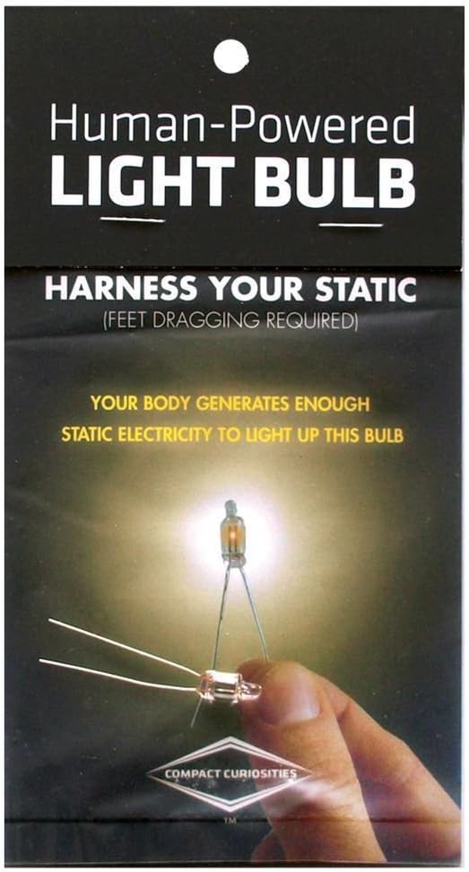 Static Electricity Bulb/Human - Powered Light