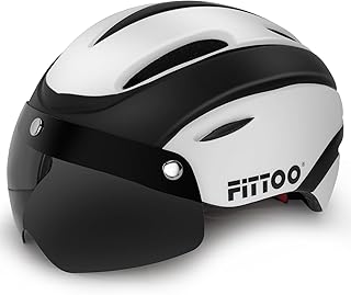 FITTOO Bike Bicycle Helmet with Detachable Magnetic Goggles, Bicycle Helmet Adult Men& Women, Cycling Helmet for Bike, Bic...
