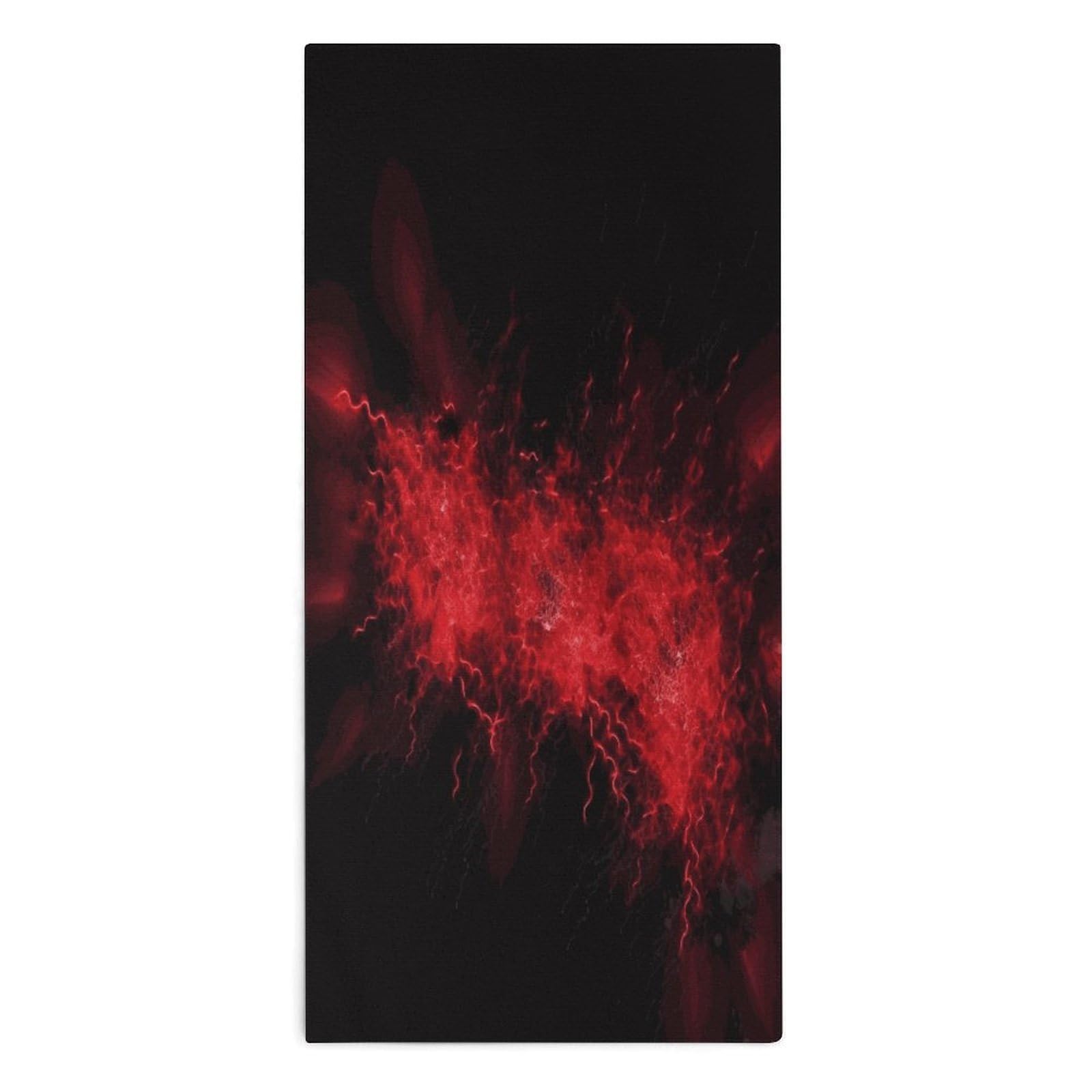 Fodpand Style Explosion Burst Red Black Microfiber Towels, Decorative Bath Towel Soft & Lightweight, Hand Towels Multipurpose Use For Bathroom, Pool, Gym, Spa, And Hotel Use