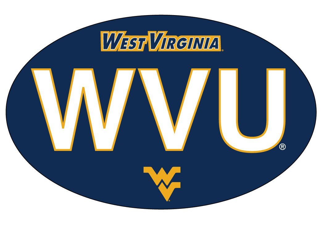 West Virginia Mountaineers Oval Magnet Single Officially Licensed Collegiate Product