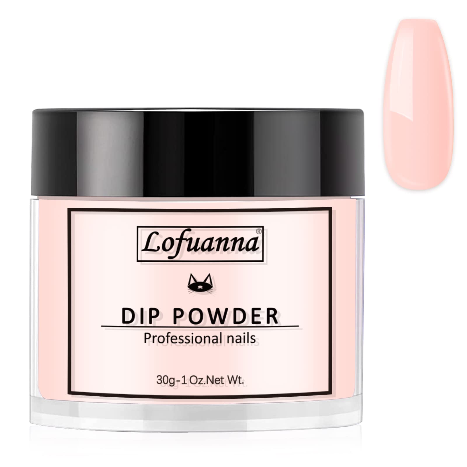 Lofuanna 30g Nude Dip Powder,Polvo de Inmersión para Uñas para el Arte de las Uñas Francesas Starter,Polvo de Inmersión de Calidad Profesional sin Necesidad de Curar con Lámpara de Uñas (004)
