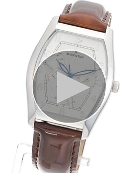 MANNINA(マンニーナ) 腕時計 MNN003-02 メンズ 正規輸入品 ブラウン（文字盤：ネイビー）