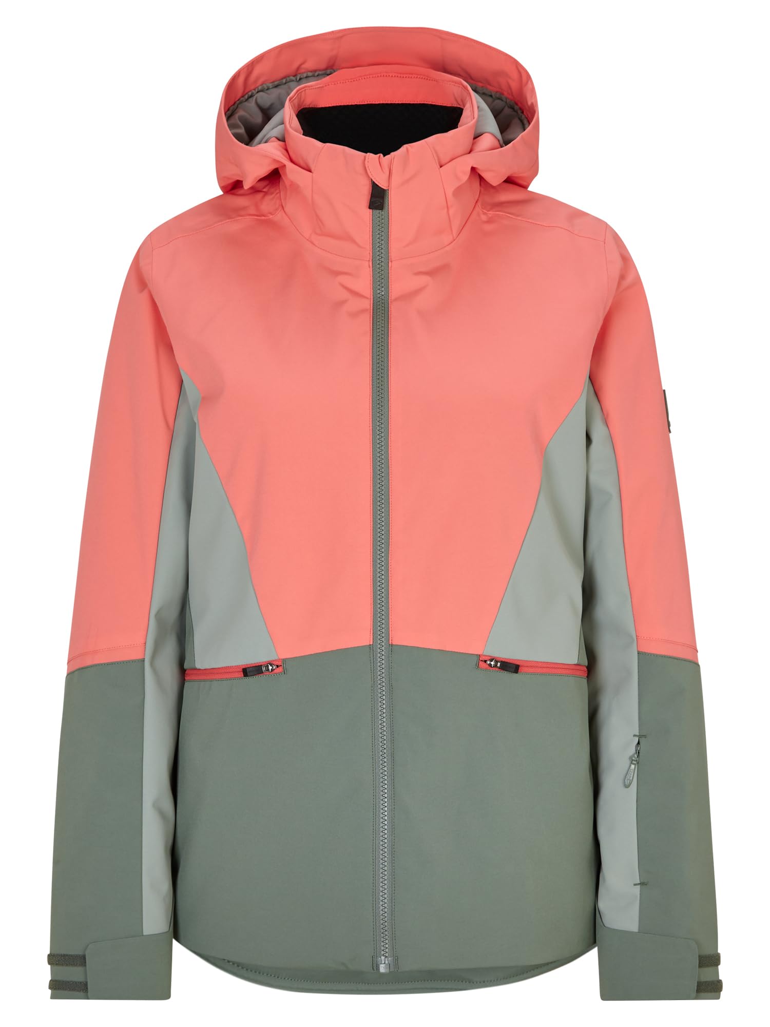 Ziener TAIMI Women's Ski Jacket/Winter Jacket | Warm, Breathable, Waterproof, Vibrant Peach, 40