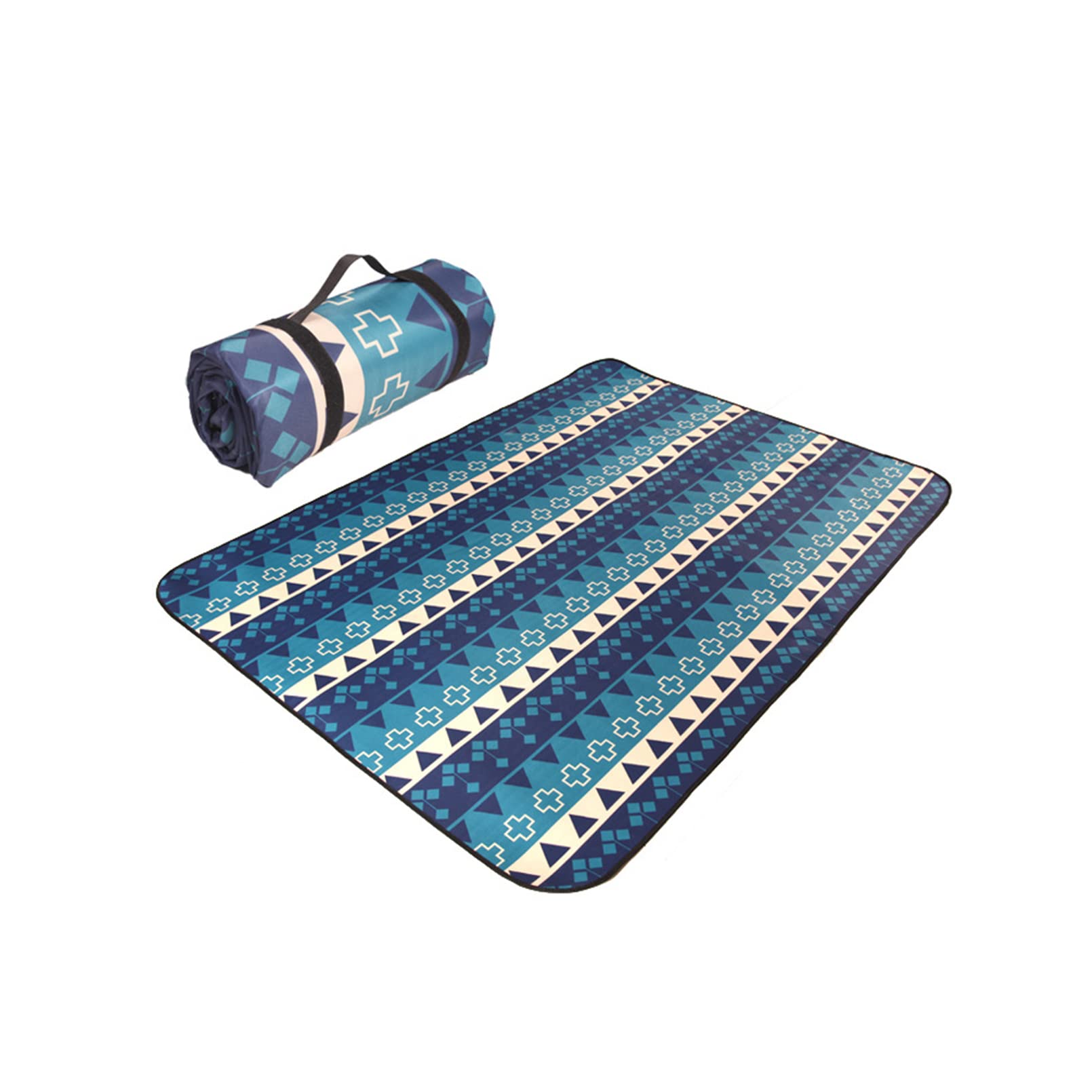 Campingdecke für Outdoor, Picknickdecke Strandmatte 150-300cm Wasserdicht Sandfest Feuchtigkeit Pad Tragbare Picknick Decke für Piknicke und Wanderungen, Mehrweg (300X200cm/118x78in,D)