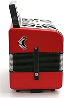 Vista 5 de Hohner Compadre GCF Acordeón con bolsa de concierto (rojo)