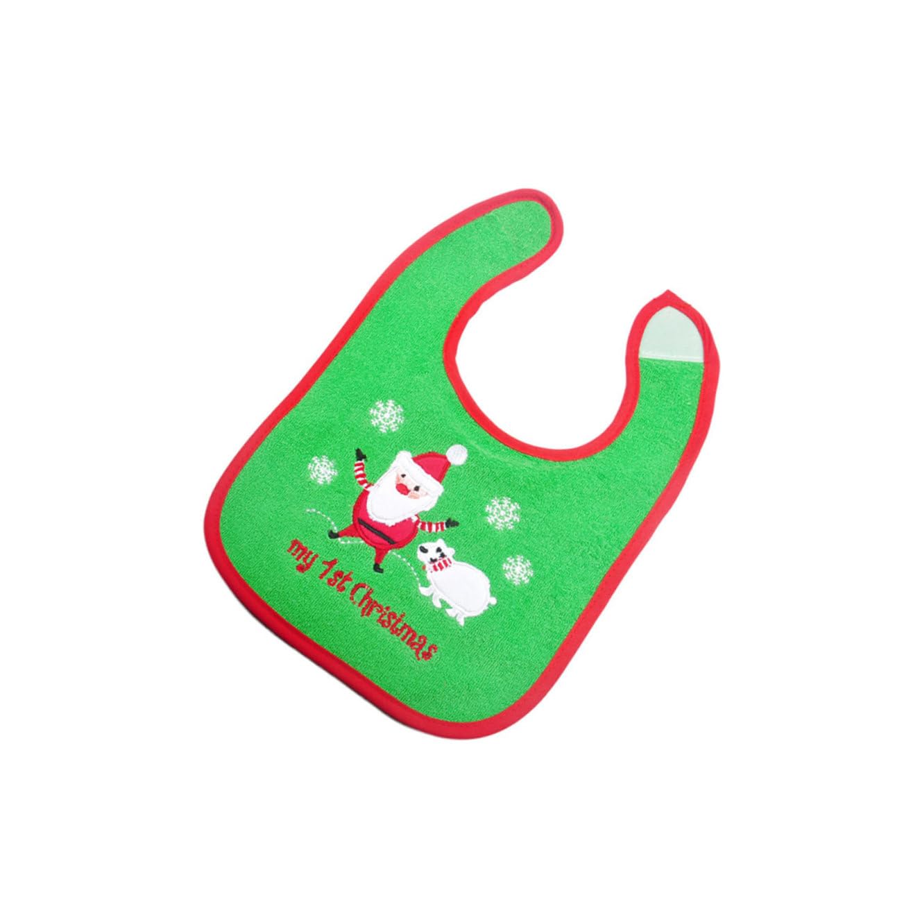 Abaodam 9 Piezas baberos de algodon baberos de navidad para niños pequeños de dibujos animados guarderia bebe de papa noel de baba de