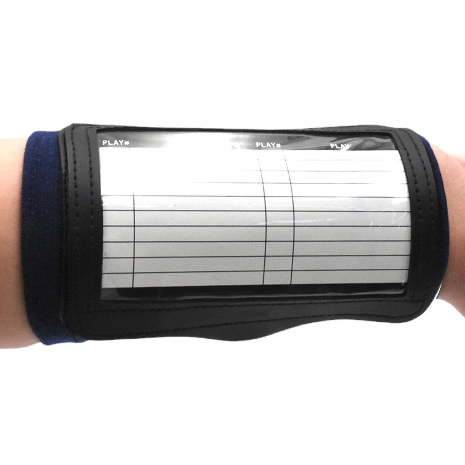 Wrist Notepad - Flag Football Wristbands Play Book, Triple Window