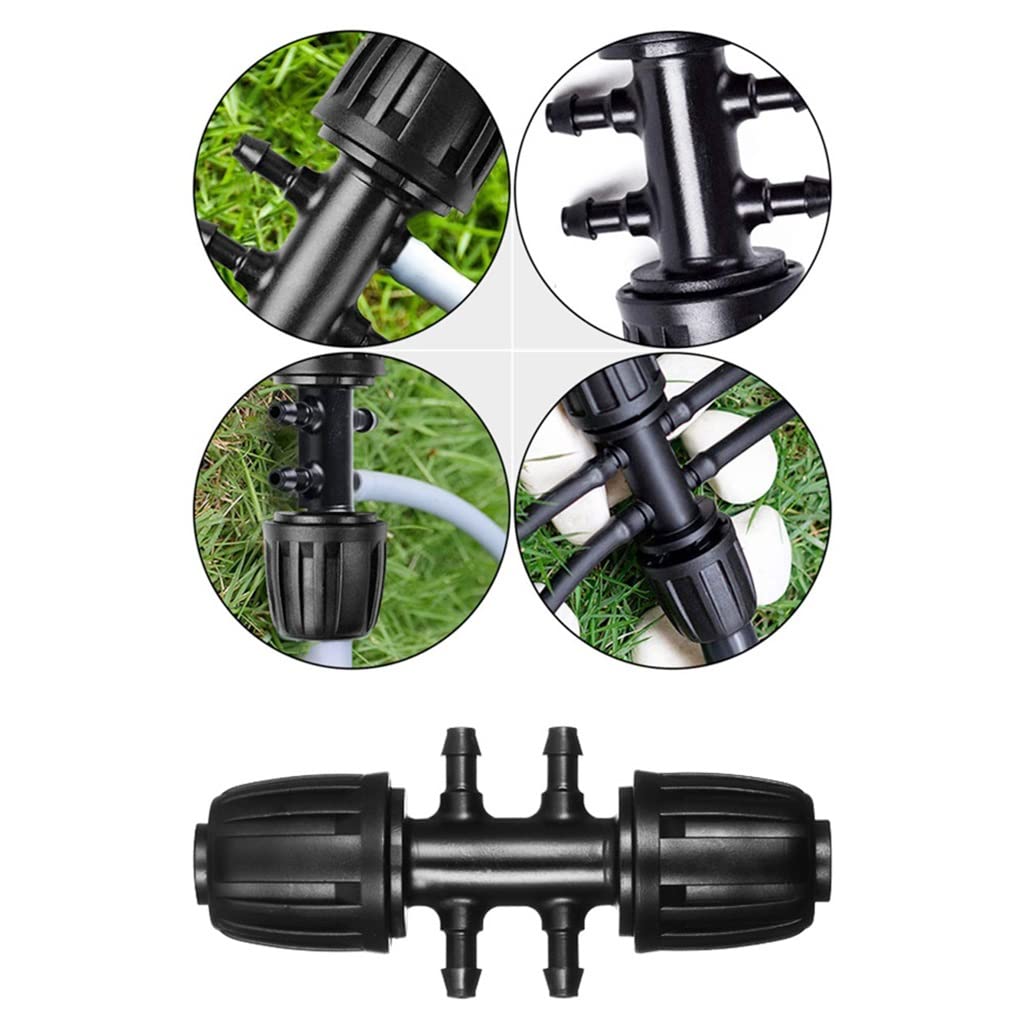 Tuercas conectoras de bloqueo de tubería de polietileno para acoplamiento de agua de jardín, 16 mm, accesorios de 1/2 pulgada para riego agrícola, paquete de 50