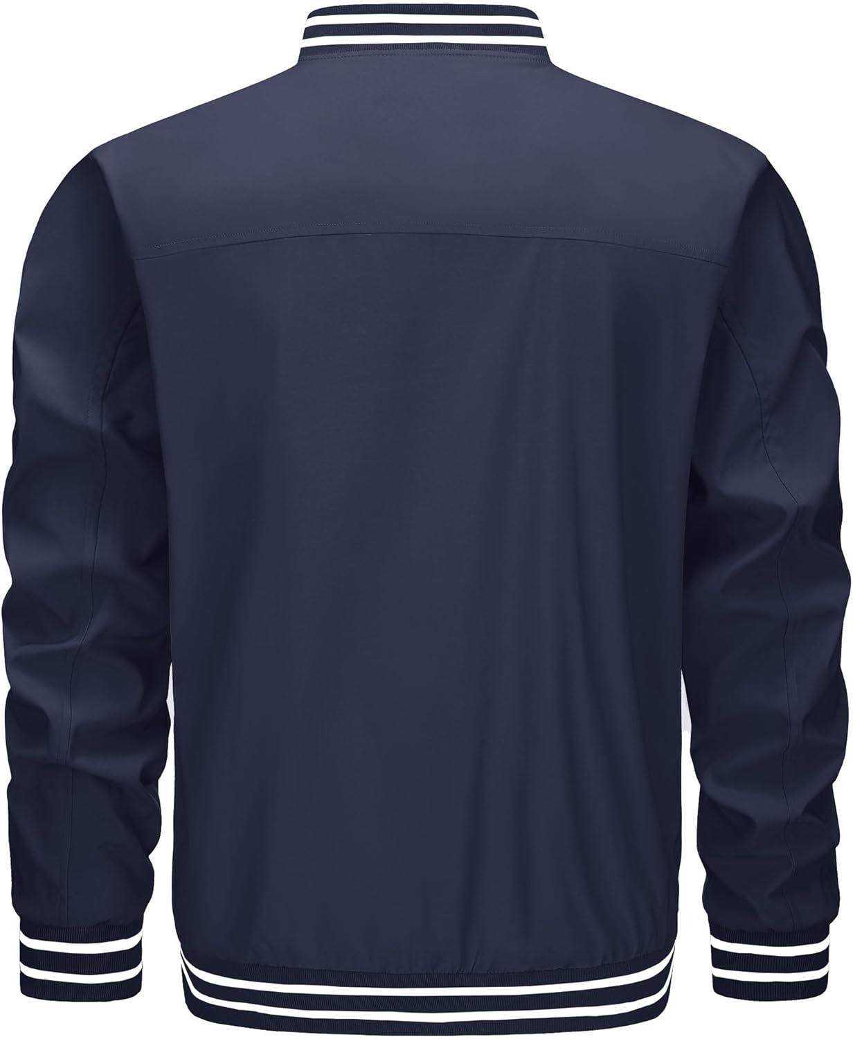 TACVASEN Men's Lightweight Jacket Casual Spring Fall Windbreaker Bomber Zip Up Coat With Pocket - Image 8