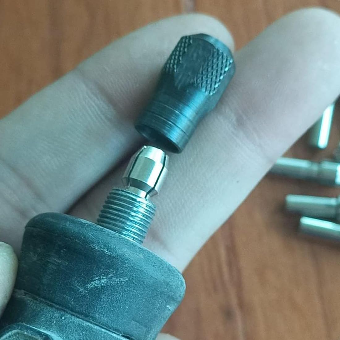 10 Pcs 1/8'' Collet Nut Set - Includes 1/8'' Collet + Clamping Nut + 3-Jaw 4486 Keyless Chuck for Rotary Tools