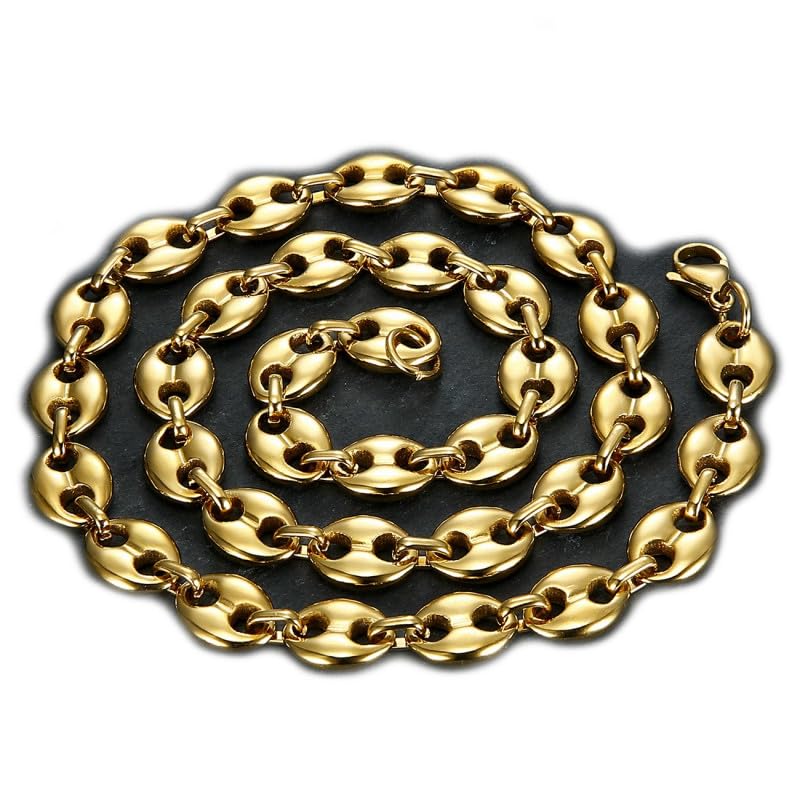 BOBIJOO Jewelry Pendentif Pépite D'or Acier Inoxydable Doré à L'or Fin