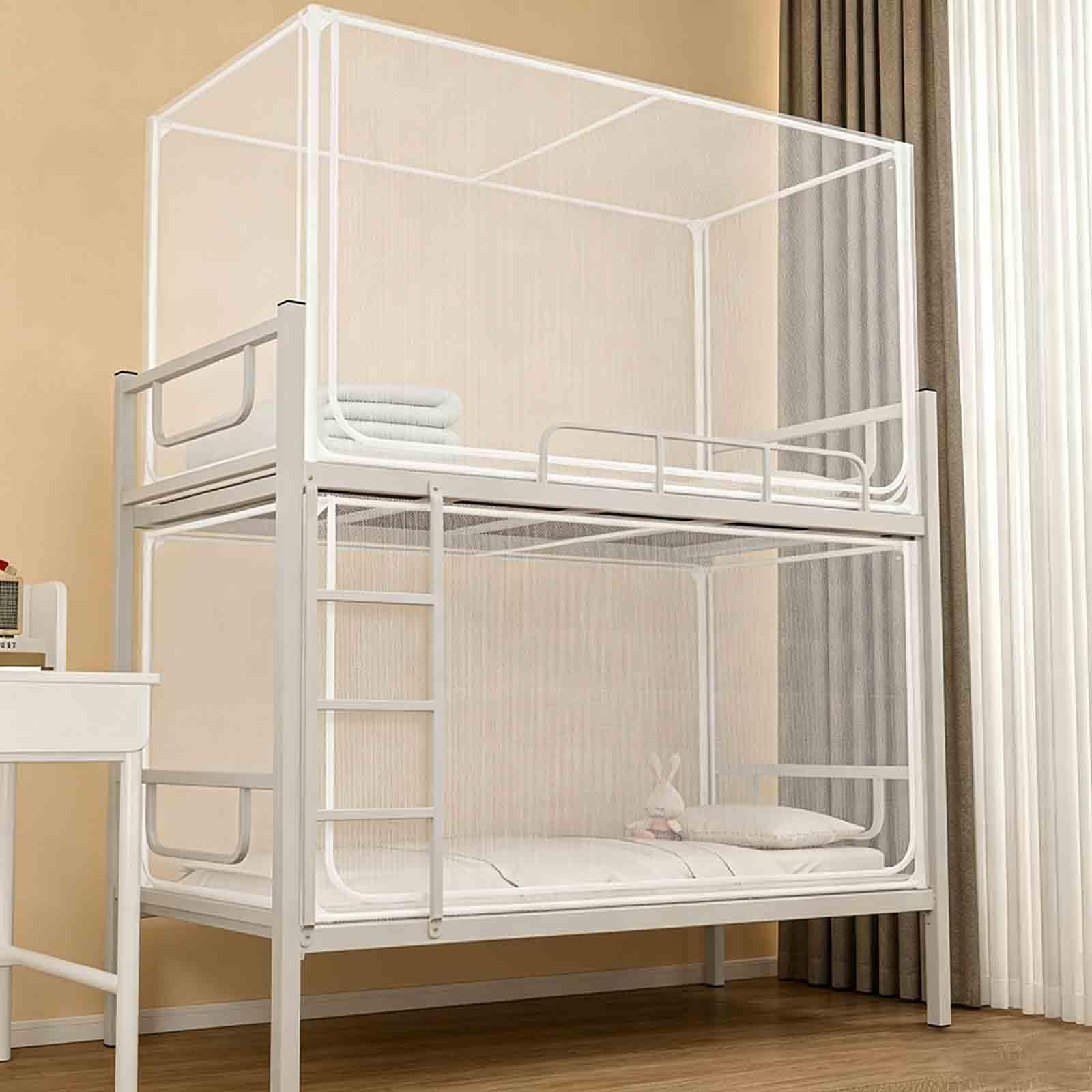 Mosquitera para cama de 90x190x110 cm JUSHZ con red transpirable y cremallera para dormitorio