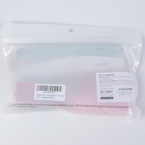 Miniatura 9 de FANDAMEI Limas de uñas y amortiguadores, herramientas de manicura kit de cuidado de uñas con lima de uñas, bloque de pulidor de uñas, cuidado