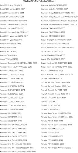 Miniatura 5 de TUSK Kit de retenes de horquilla y polvo para Kawasaki Versys 1000 LT KLZ1000B 2015-2017