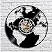 Syhua Mappa del Mondo Orologio in Vinile Mappa del Mondo Orologio Mappa della Terra Mappa della Parete Art Decor Mappa Orologio da Parete in Vinile Registra Orologi Regalo