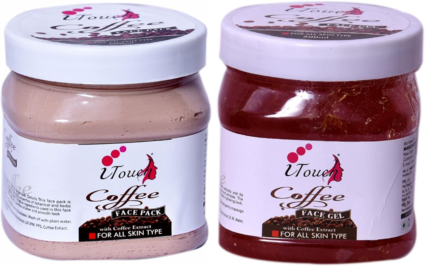 Coffee Pack 500 Ml + Coffee Gel 500 Ml ( Pack Of 2 x 500 ml )