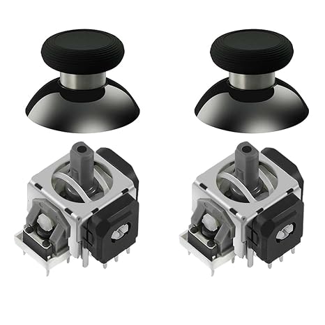 AKNES GuliKit TMR Joysticks für PS5 DualSense/DualSense Edge Controller Reduzierte Drift Hohe Präzision Schnelle Reaktionsgeschwindigkeit inklusive Thumbstick Kappen
