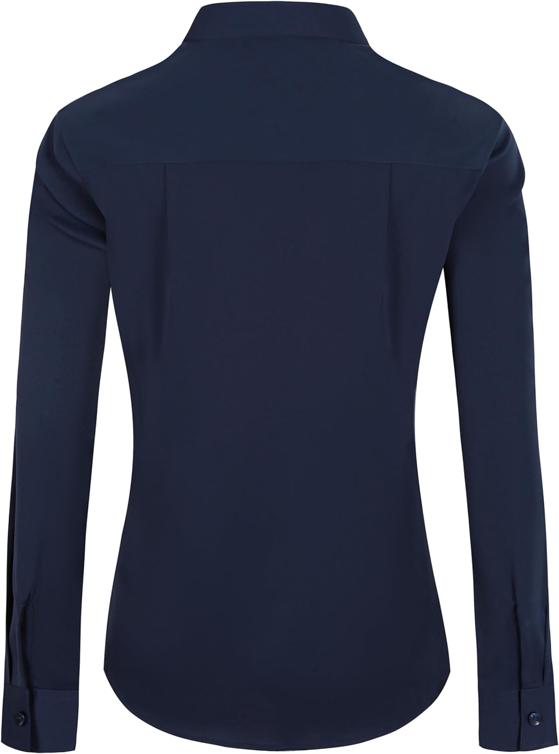 Women's Button Down Shirts Long Sleeve Basic Classic Soft Shirt Collared Fashion Dressy Casual Blouses - Image 3