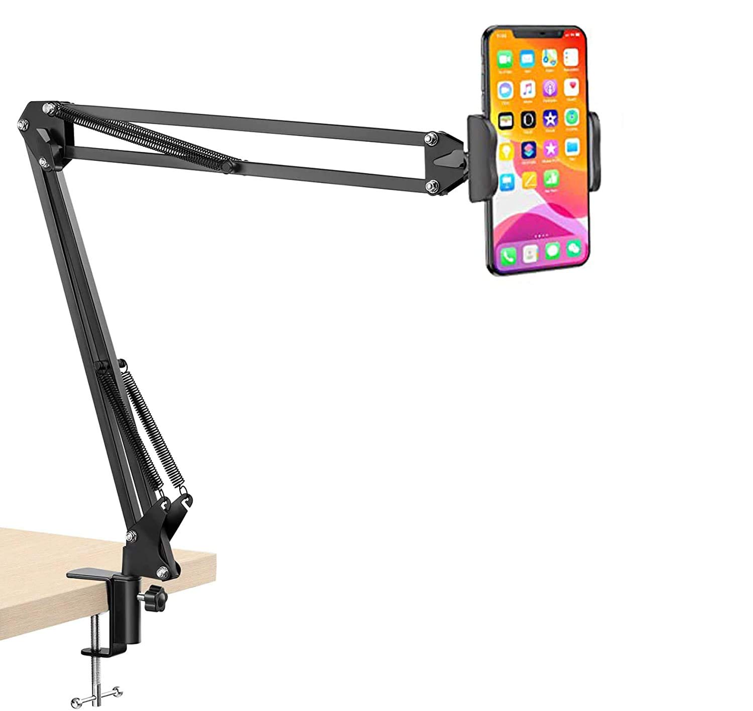 Drumstone Aluminum Universal Portable Lazy Bed Floor Desk Tripod Foldable Desktop Mount for iPhone, iPad, Kindle, Galaxy Tab | Supports Bed, Sofa, Bedroom, Kitchen: Best for Phone Lovers-image-42