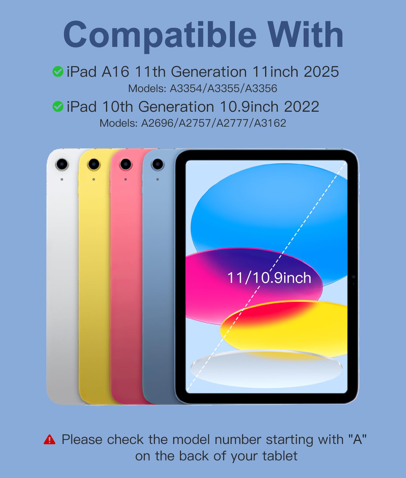 Custodia iPad 11 10a generazione con tastiera wireless - Dettaglio