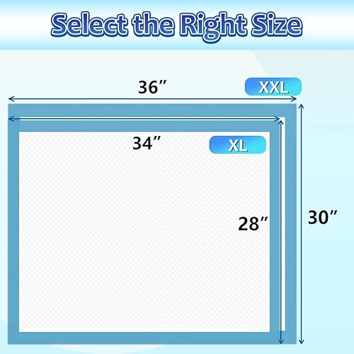 Miniatura 7 de Almohadillas para orinar para perros, extra grandes, 80 unidades, almohadillas gruesas de entrenamiento para perros de 30 x 36 pulgadas,