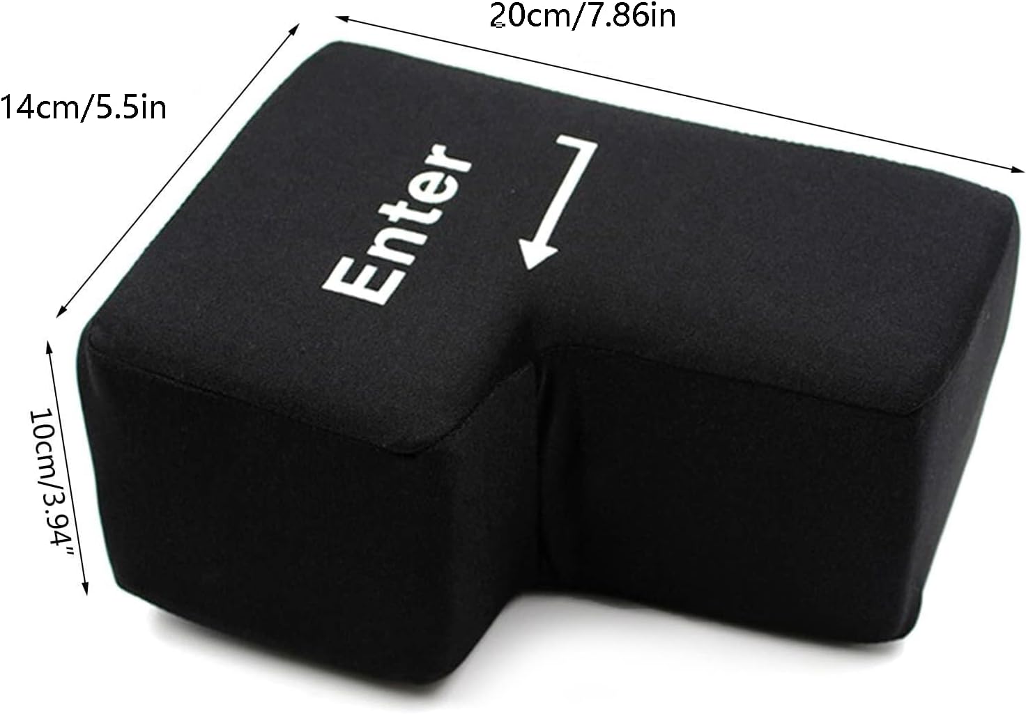 Dimensions of the Giant Enter Key: 7.86 inches length, 5.5 inches width, 3.94 inches height