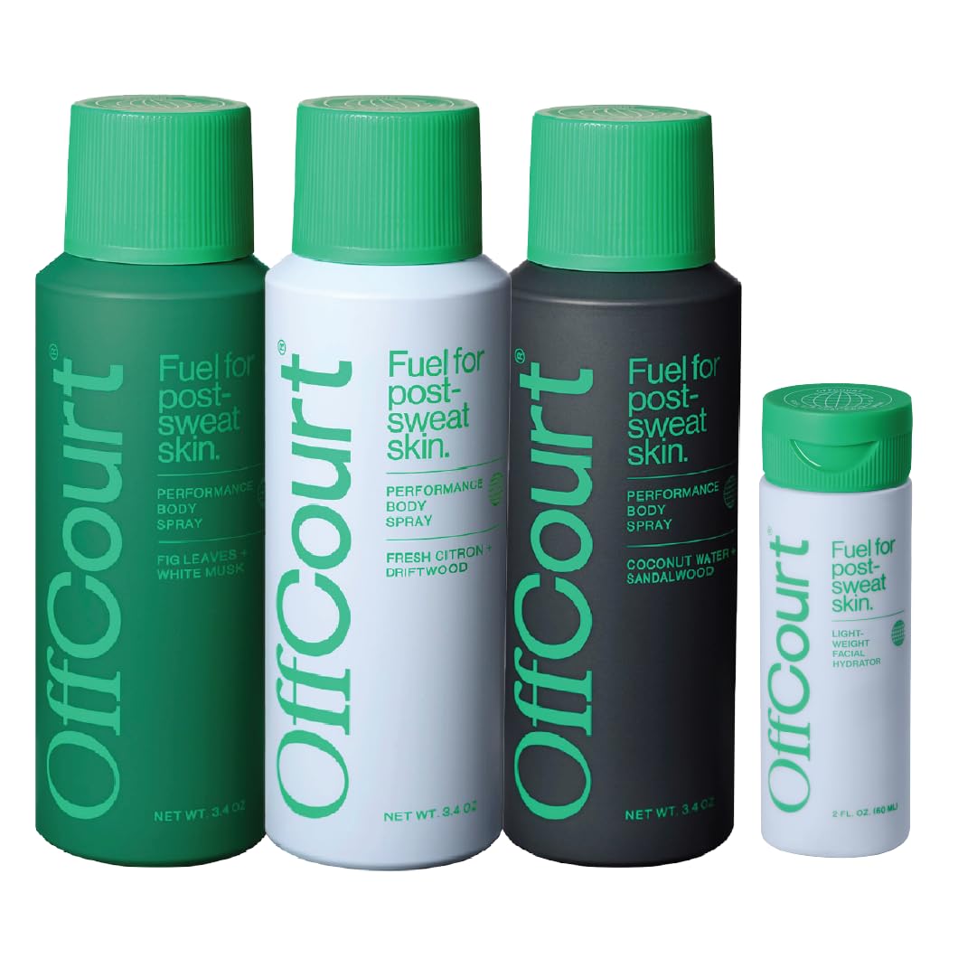 OffCourt Body Spray & Facial Hydrator Bundle - Three Premium Scents