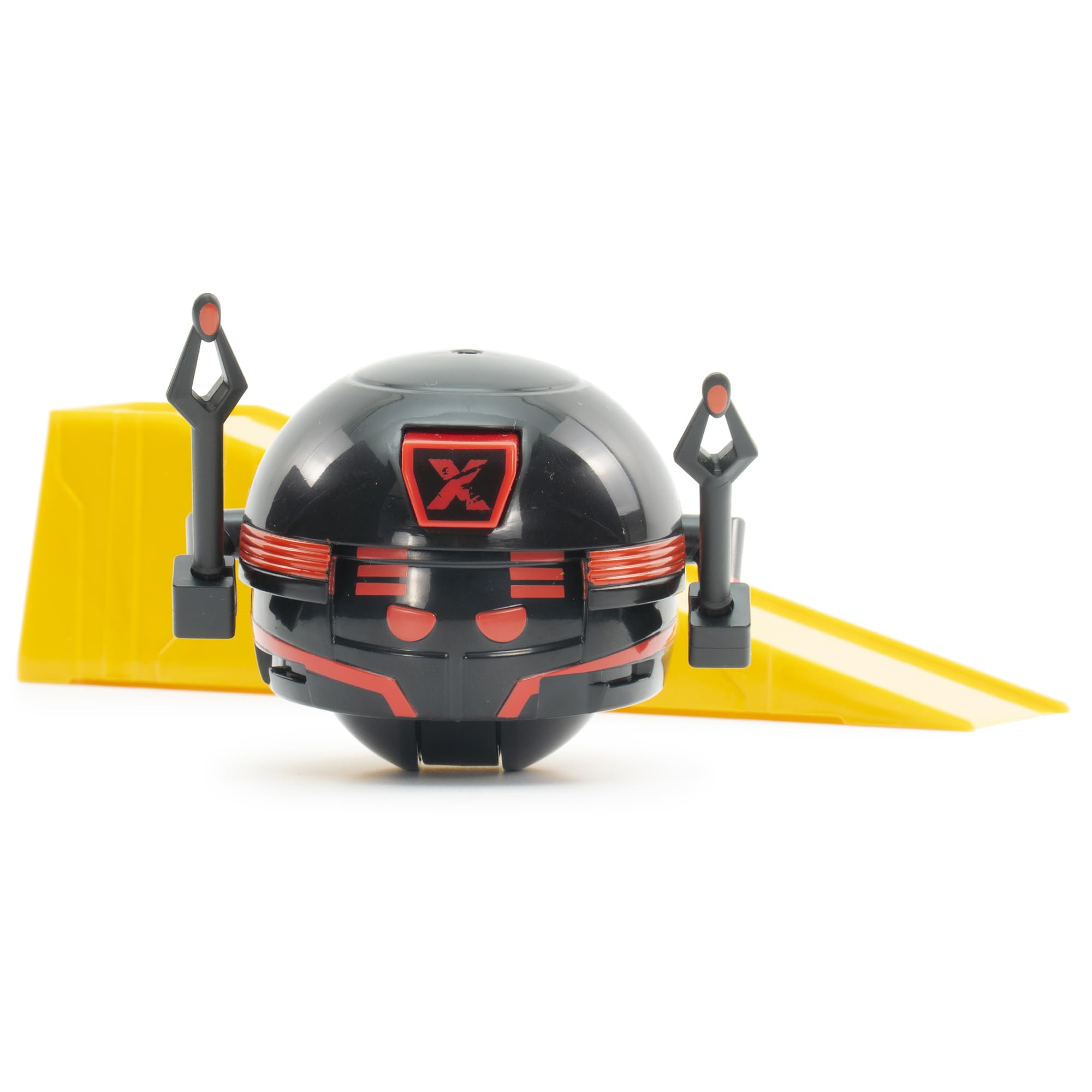 Battle Ballz: Training Pack - Evil Robot - Weapon Wielding Toy Figure, Rolling Colorful Ball Character, Training Ramp, Blow Your Lid Button, Kids 5+