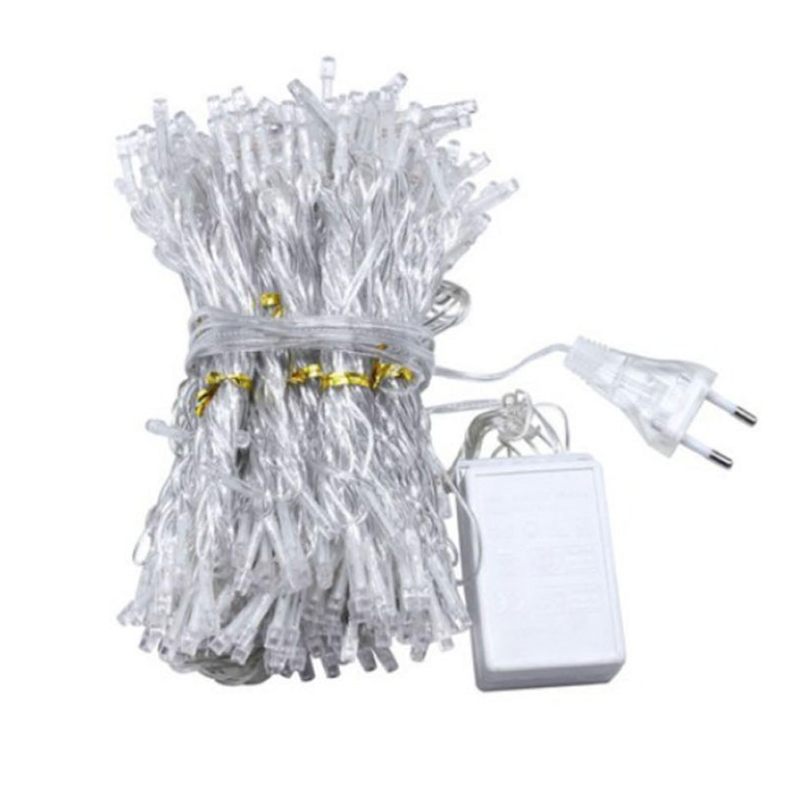 Luces de Cadena de Cortina LED Cortina Luces,Luz de Cadena Alimentada Resistente al Agua 8 Modos de Luces de Hadas,Guirnaldas Luminosas para Decoración Cortinas Fiestas Jardín