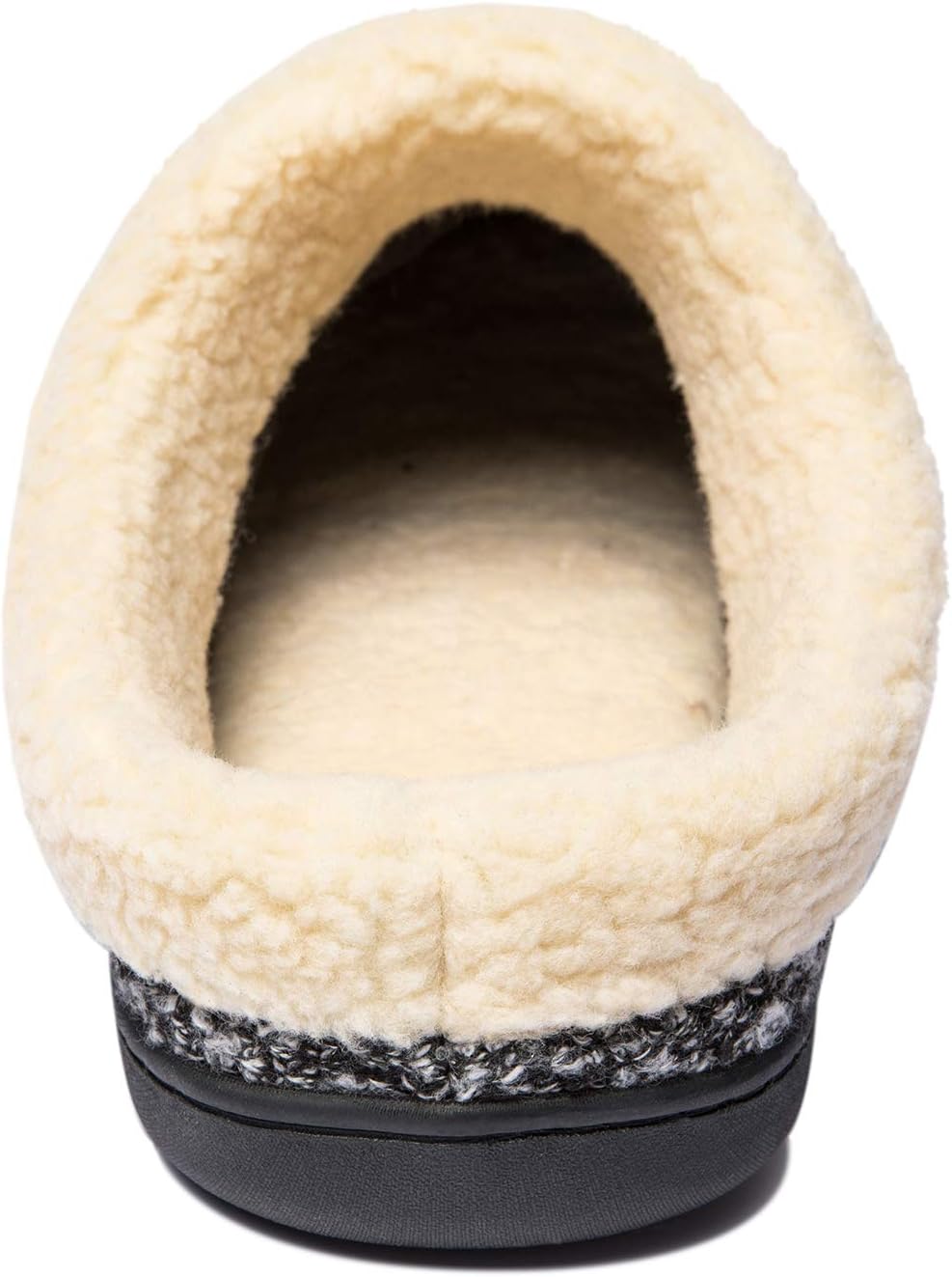 NewDenBer Men's Warm Memory Foam Suede Plush Fleece Lined Slip on Indoor Outdoor Clog House Slippers