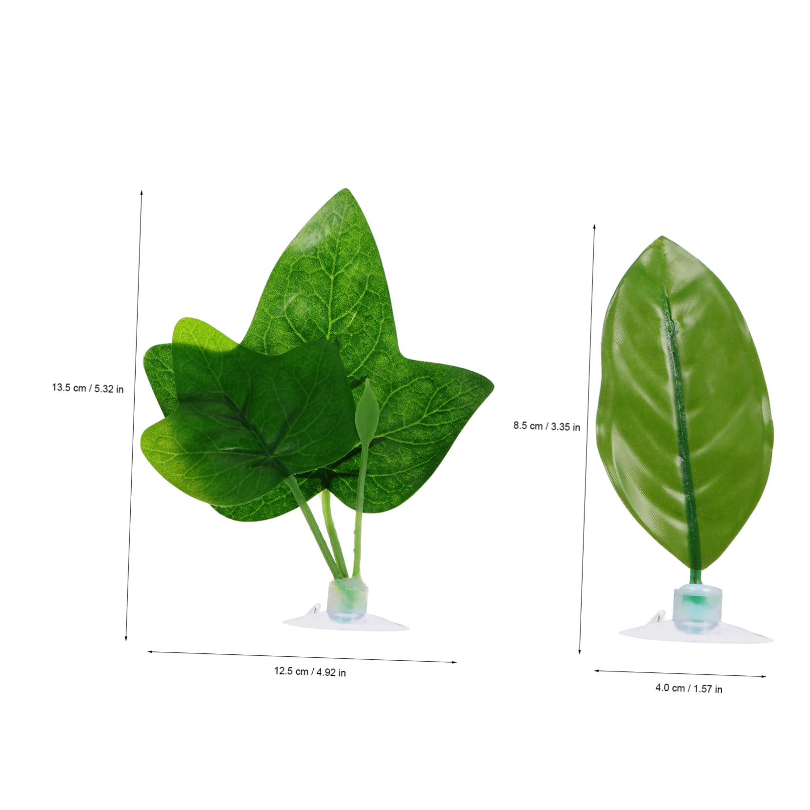 ABOOFAN 40 Piezas Hojas de pecera Juguetes de Betta para Tanque pequeño Decoraciones de terrario decoración Accesorios para peceras Plantas Betta Hojas de Betta Acuario Hamaca lámina
