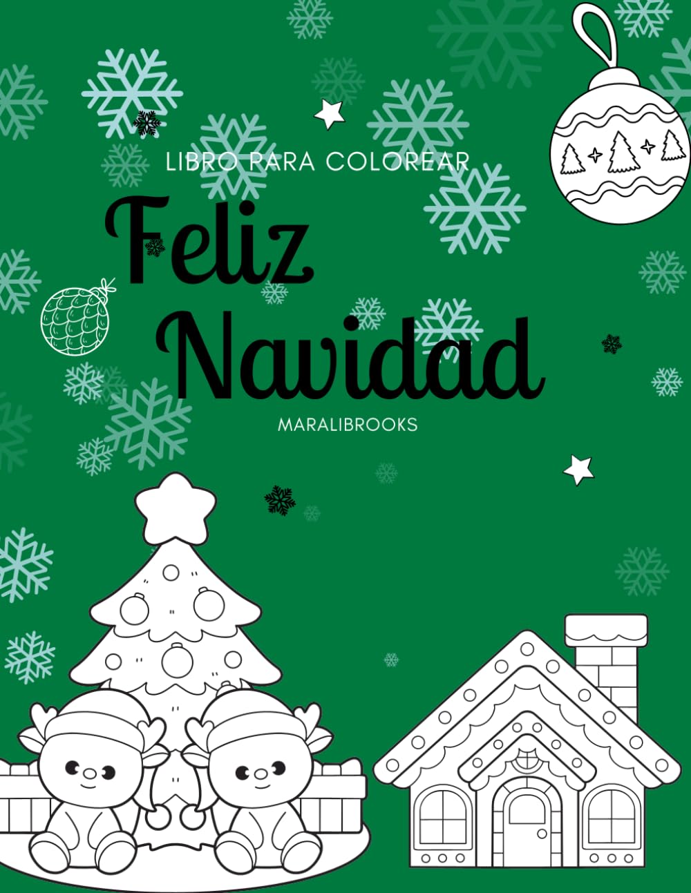 Feliz Navidad: Libro para colorear